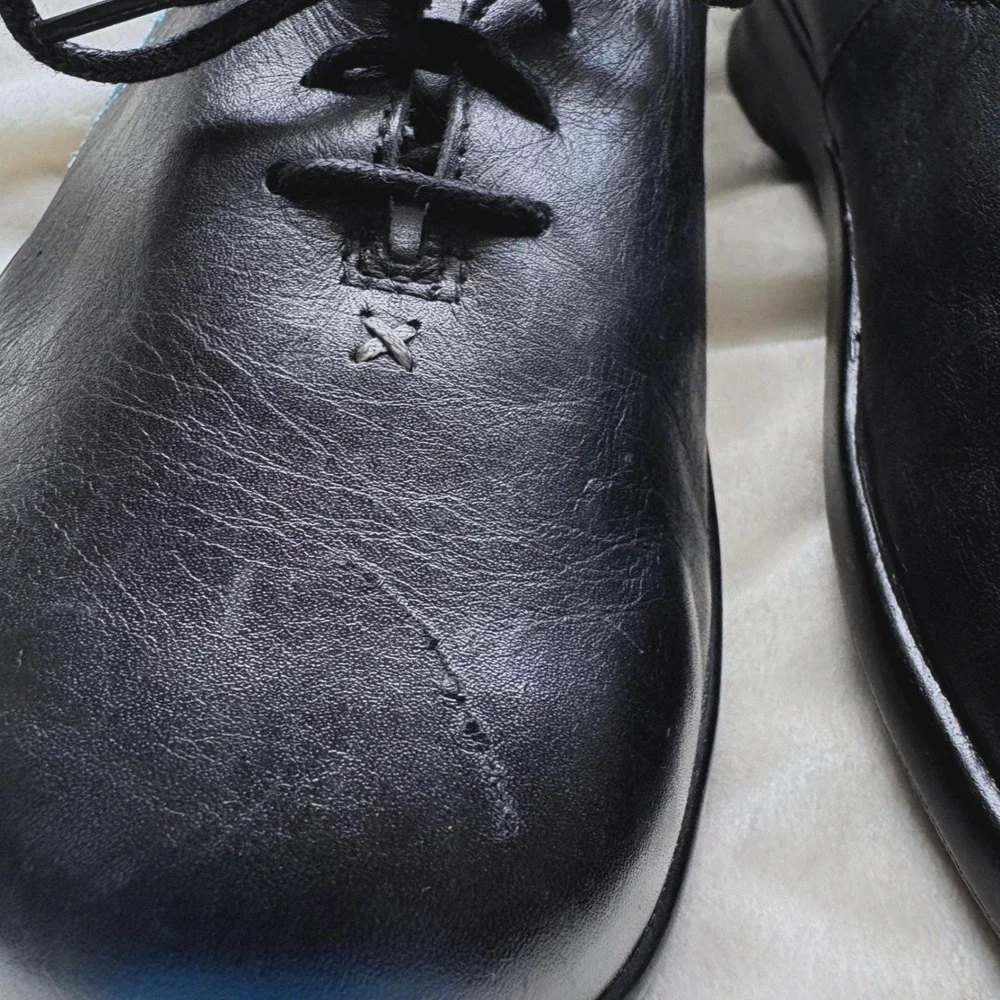 Aetrex black leather